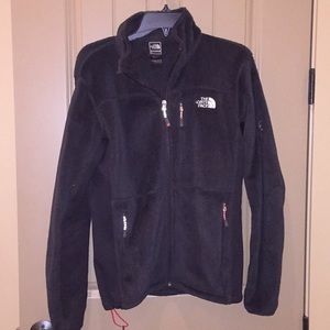 North Face black fleece jacket